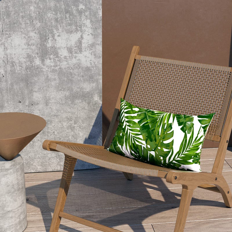LVTXIII Outdoor/Indoor Lumbar Pillow Case Covers ONLY  12  x 20  Patio Garden Decorative Lumbar Pillow Covers Pack of 2 for Outdoor Home Patio Furniture Use - Palm Green - Image 5